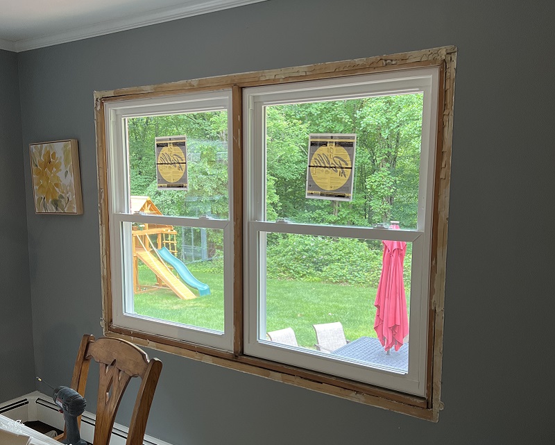 Replace Double Hung Windows separated by Mullion